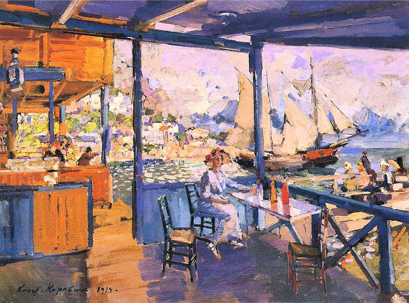 Konstantin Korovin Pier in Gurzuf